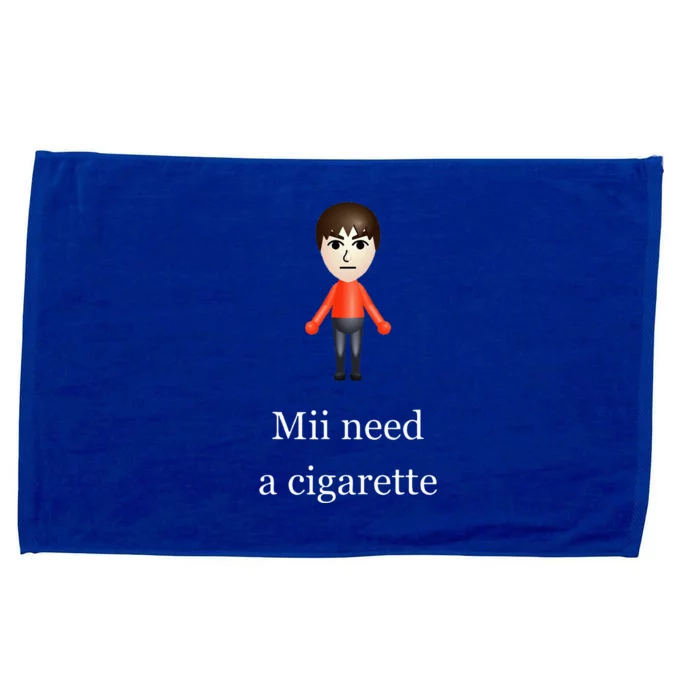 Mii Need A Cigarette Microfiber Hand Towel