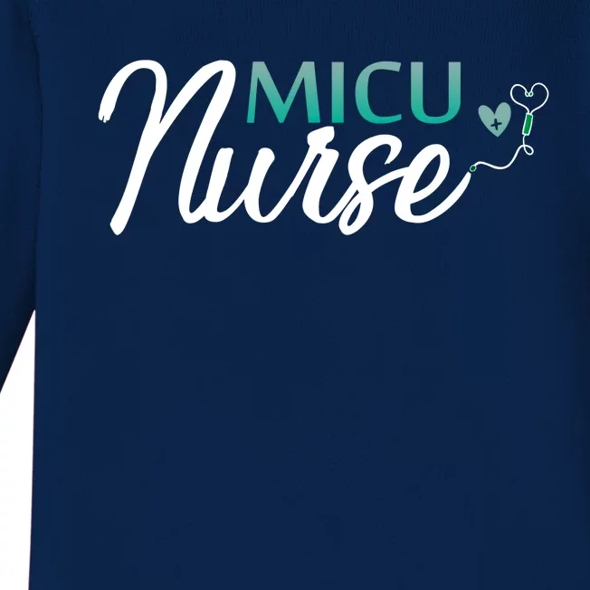 Micu Nurse Appreciation Medical Intensive Care Units Nurses Gift Baby Long Sleeve Bodysuit