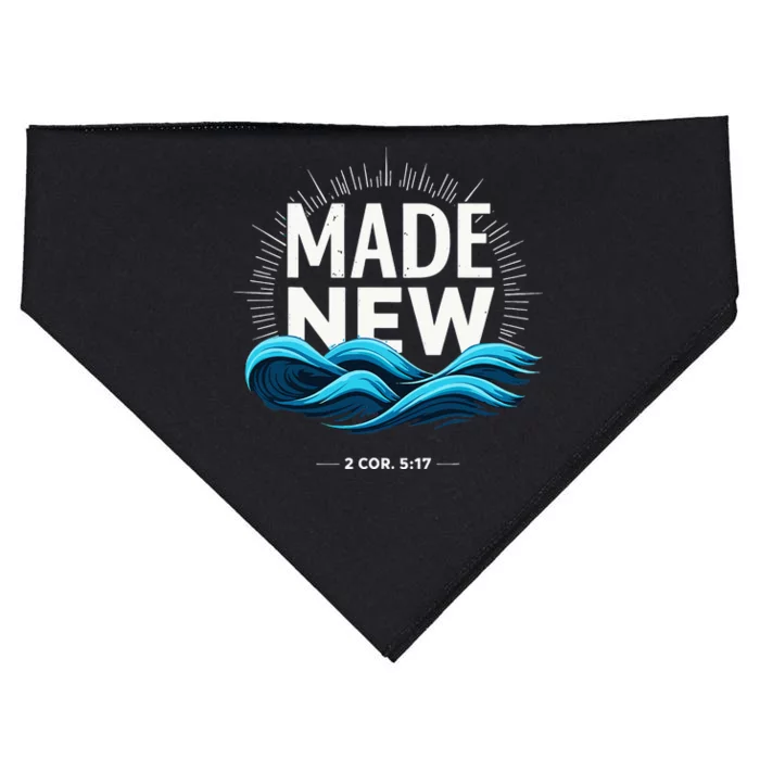 Made New Baptized Baptism USA-Made Doggie Bandana