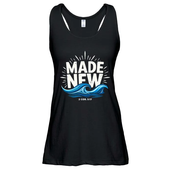 Made New Baptized Baptism Ladies Essential Flowy Tank