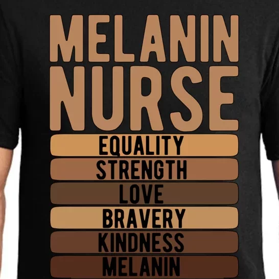 Melanin Nurse Black Nurse African American Nursing Cool Gift Pajama Set