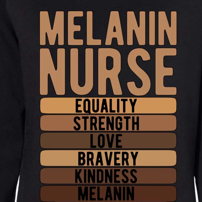 Melanin Nurse Black Nurse African American Nursing Cool Gift Womens California Wash Sweatshirt