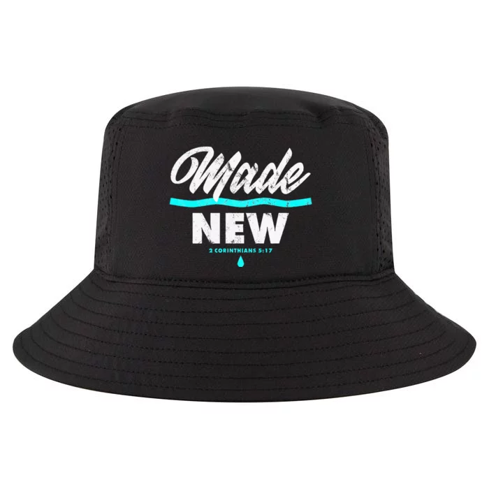 Made New Baptism Scripture Verse Christian Believer Cool Comfort Performance Bucket Hat