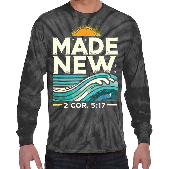 Made New Baptism Christian Tie-Dye Long Sleeve Shirt