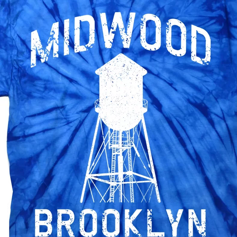 Midwood Nyc Brooklynite Gift Brooklyn Water Tower Gift Tie-Dye T-Shirt