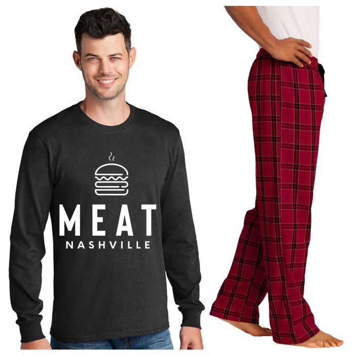 Meat Nashville Burger Grilling Long Sleeve Pajama Set