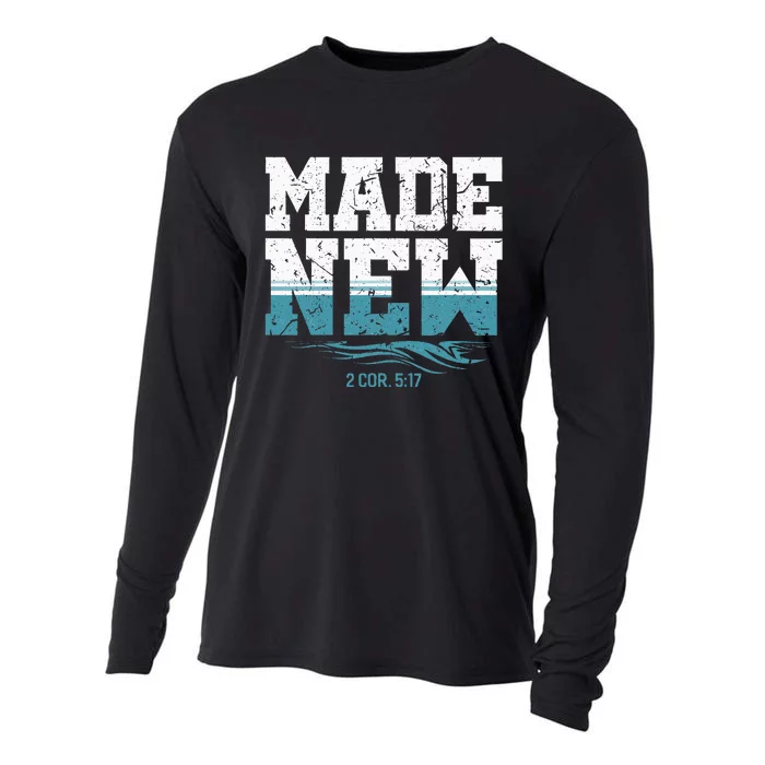 Made New Baptism Christian For Baptized Cooling Performance Long Sleeve Crew