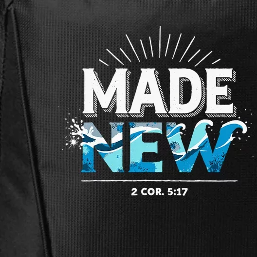 Made New Baptized Baptism City Backpack