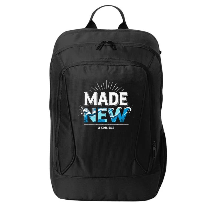 Made New Baptized Baptism City Backpack