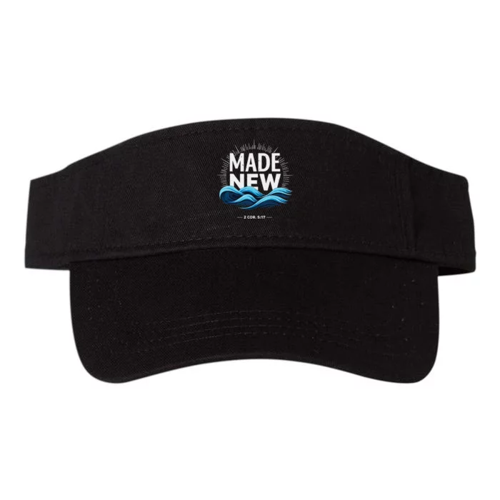 Made New Baptized Baptism Valucap Bio-Washed Visor