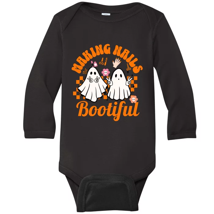 Making Nails Bootiful Halloween For Nail Technicians Artists Baby Long Sleeve Bodysuit