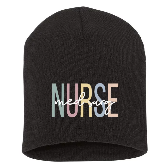 MedicalSurgical Nursing Boho Med Surg Nurse Short Acrylic Beanie