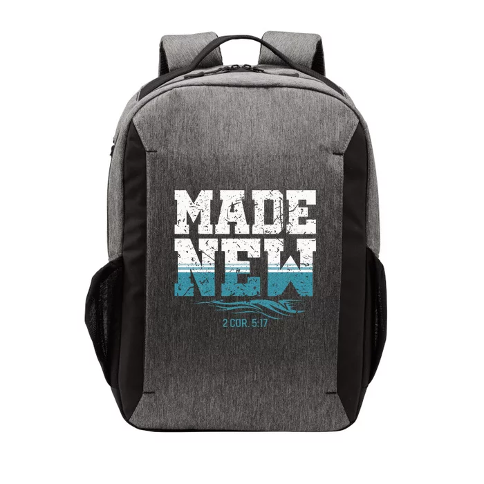 Made New Baptism Christian Vector Backpack