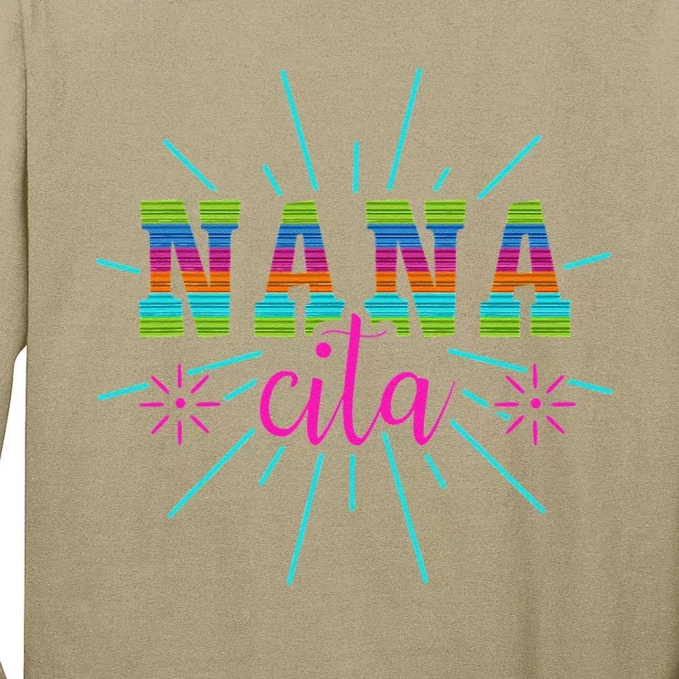 Mexican Nanacita Cinco De Mayo Mother's Day Long Sleeve Shirt