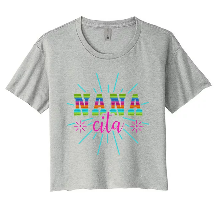 Mexican Nanacita Cinco De Mayo Mother's Day Women's Crop Top Tee