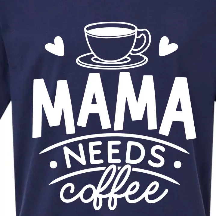 Mama Needs Coffee Sueded Cloud Jersey T-Shirt