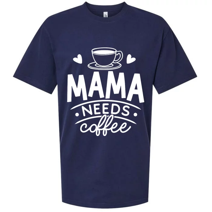 Mama Needs Coffee Sueded Cloud Jersey T-Shirt