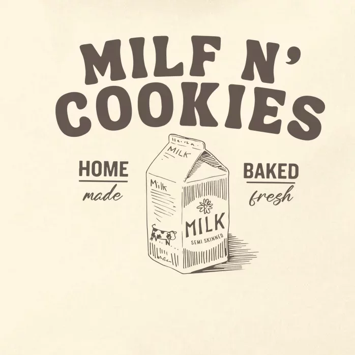 Milf N Cookies Stay At Home Zip Tote Bag