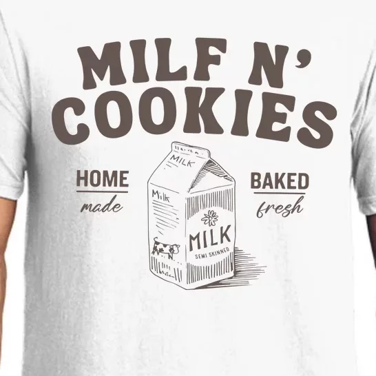 Milf N Cookies Stay At Home Pajama Set