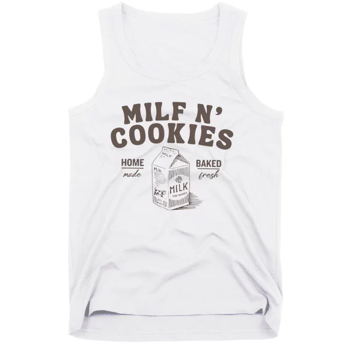 Milf N Cookies Stay At Home Tank Top