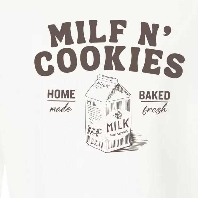 Milf N Cookies Stay At Home Cropped Pullover Crew