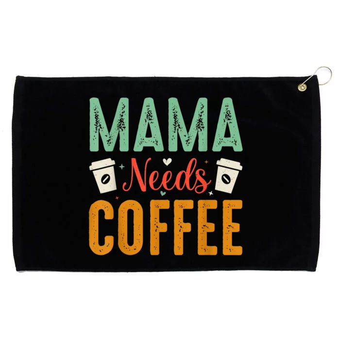 Mama Needs Coffee Grommeted Golf Towel