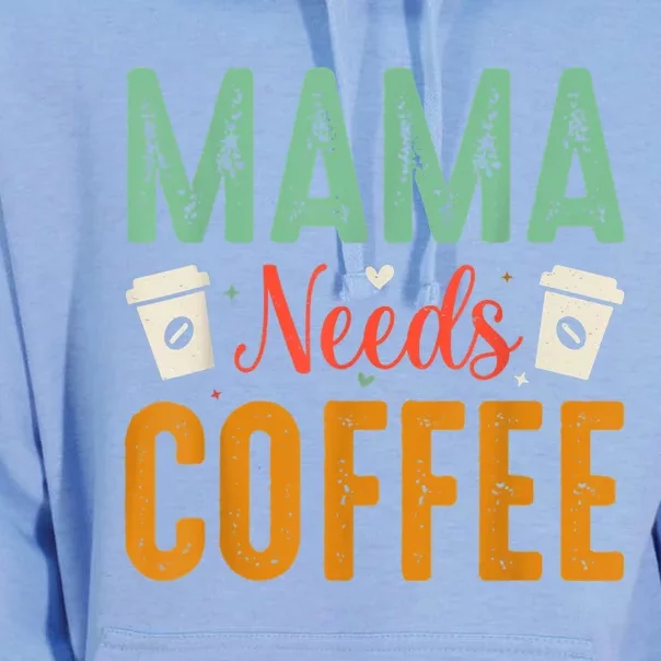 Mama Needs Coffee Unisex Surf Hoodie