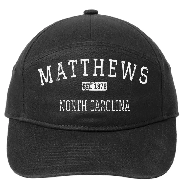 Matthews North Carolina NC Vintage 7-Panel Snapback Hat