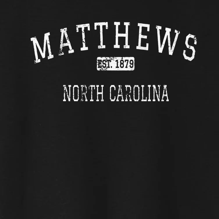 Matthews North Carolina NC Vintage Women's Crop Top Tee