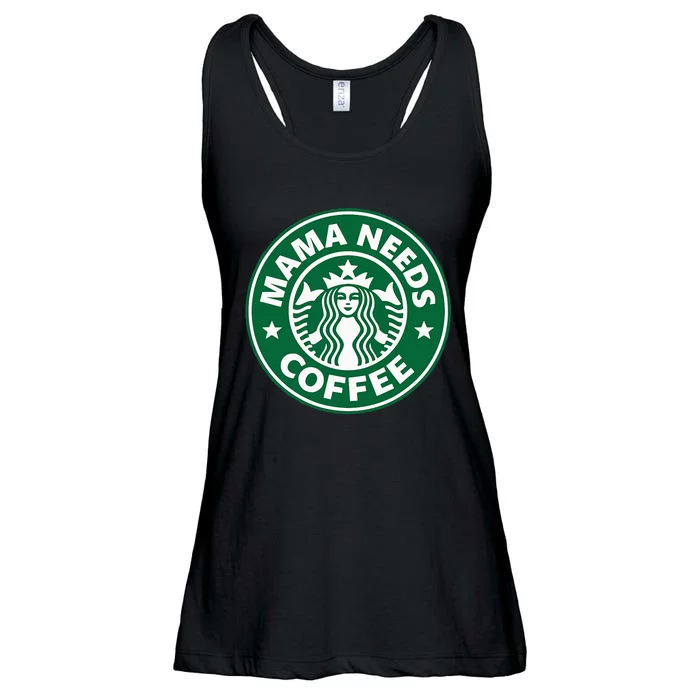 Mama Needs Coffee Funny Coffee Mama Ladies Essential Flowy Tank