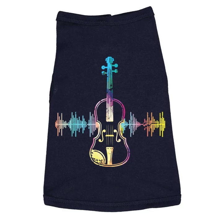 Music Notes Classical Musician Violin Player Gift Violin Doggie Tank