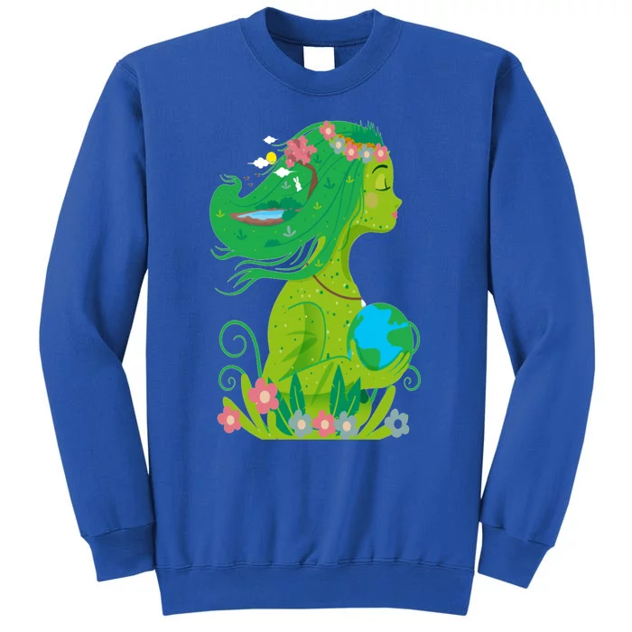 Mother Nature Conservation Earth Earth Day Druid Gift Meaningful Gift Tall Sweatshirt