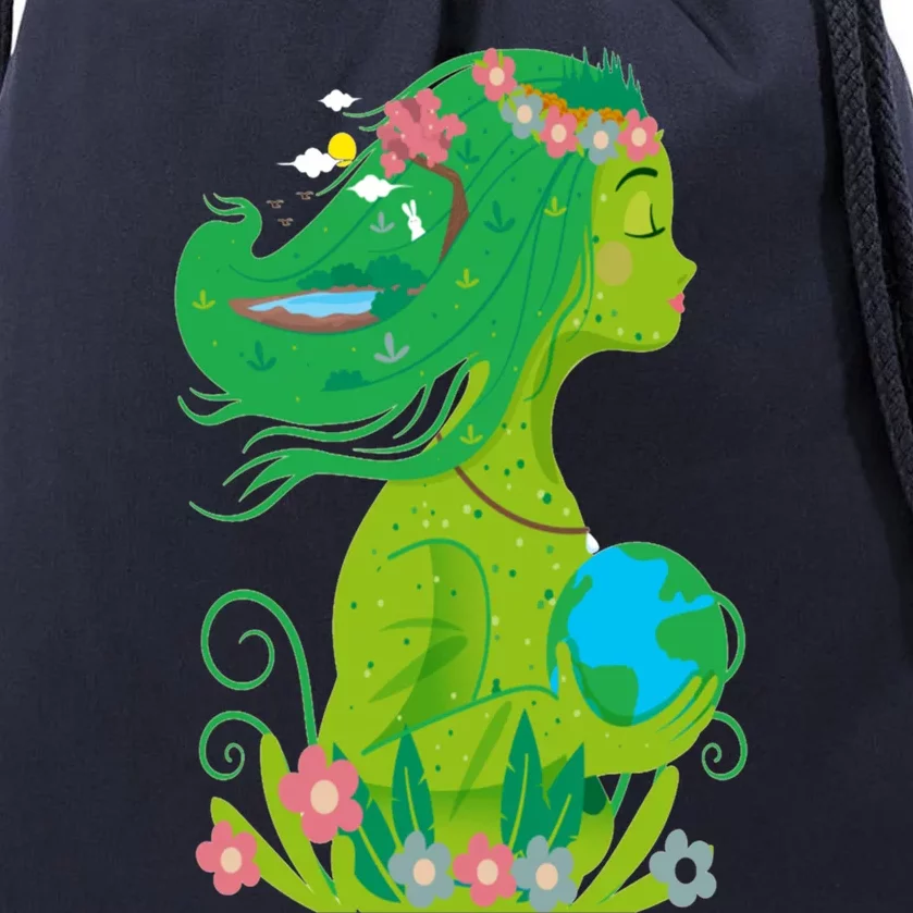 Mother Nature Conservation Earth Earth Day Druid Gift Meaningful Gift Drawstring Bag