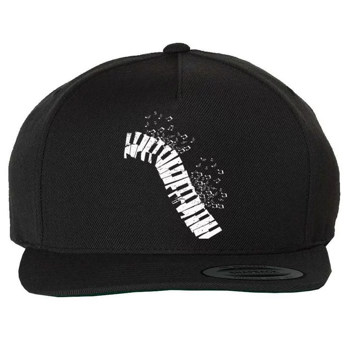 Music Notes Classical Music Instrument Piano Wool Snapback Cap