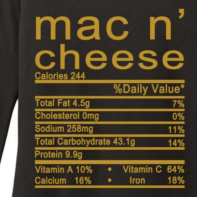 Mac N' Cheese Thanksgiving Dinner Womens CVC Long Sleeve Shirt