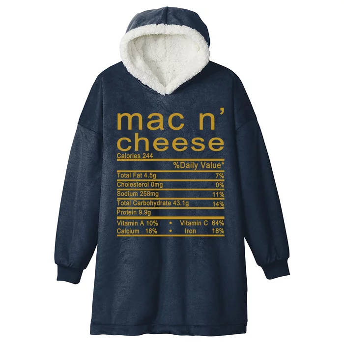 Mac N' Cheese Thanksgiving Dinner Hooded Wearable Blanket