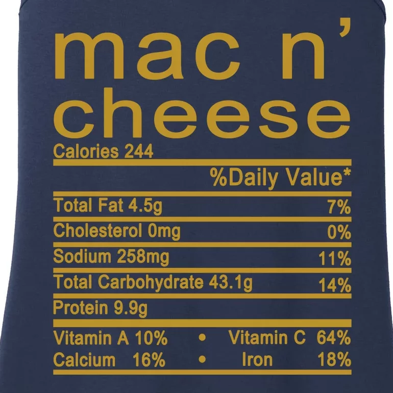 Mac N' Cheese Thanksgiving Dinner Ladies Essential Tank