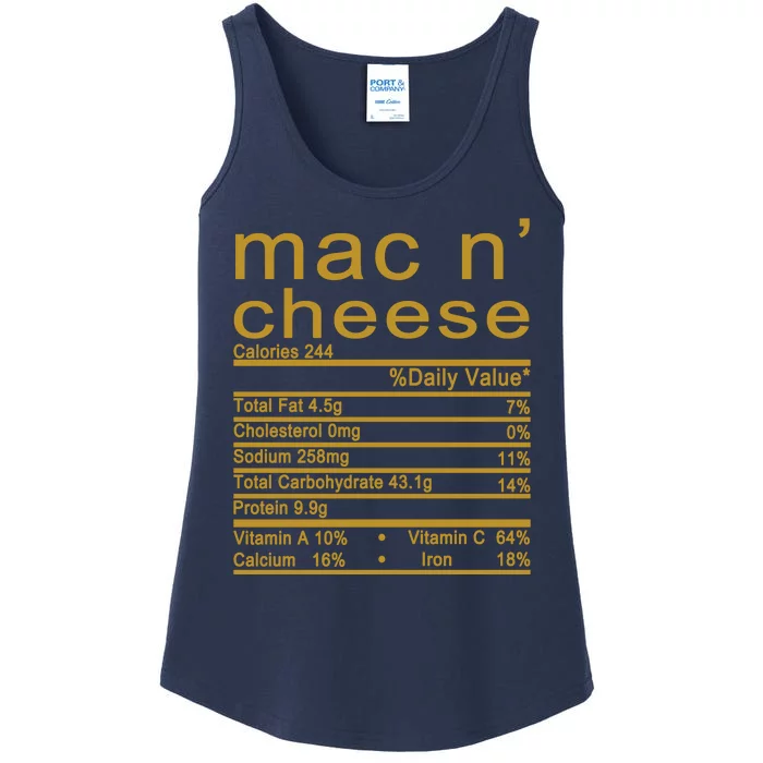 Mac N' Cheese Thanksgiving Dinner Ladies Essential Tank