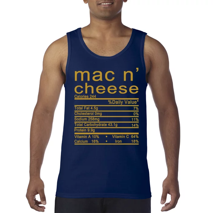 Mac N' Cheese Thanksgiving Dinner Tank Top