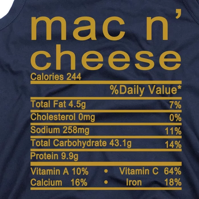 Mac N' Cheese Thanksgiving Dinner Tank Top