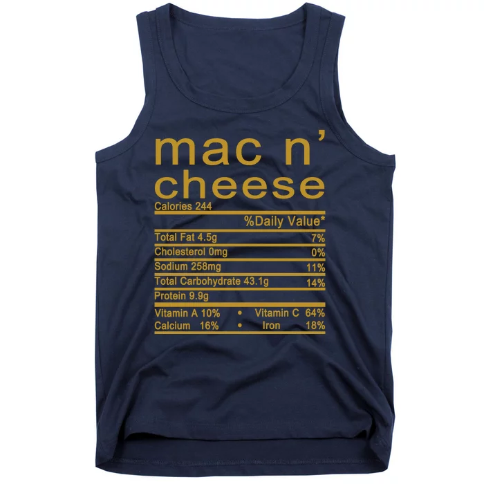 Mac N' Cheese Thanksgiving Dinner Tank Top