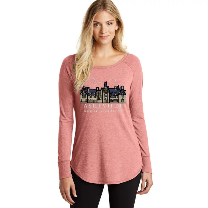 Mountains North Carolina Asheville Biltmore. Women's Perfect Tri Tunic Long Sleeve Shirt