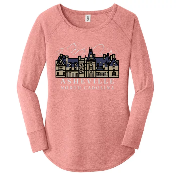 Mountains North Carolina Asheville Biltmore. Women's Perfect Tri Tunic Long Sleeve Shirt