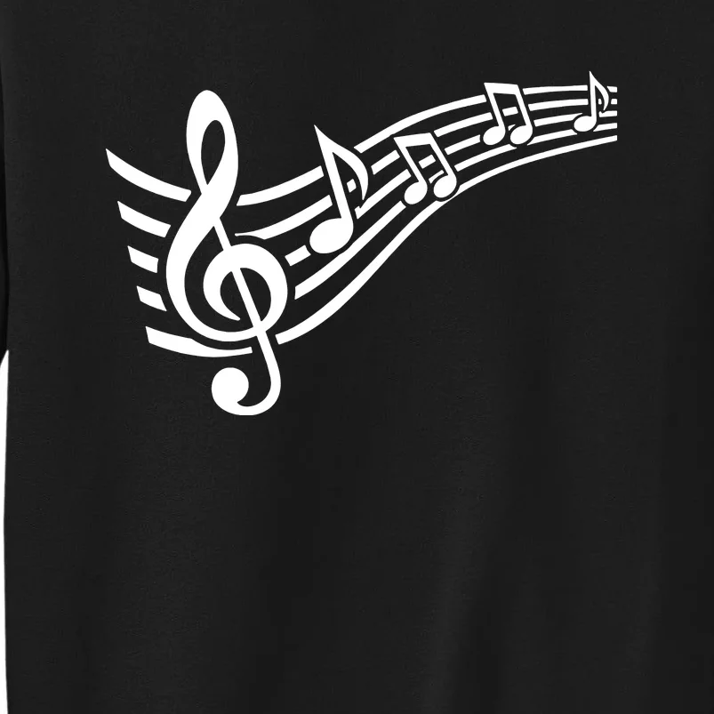 Music Notes Clef Tall Sweatshirt