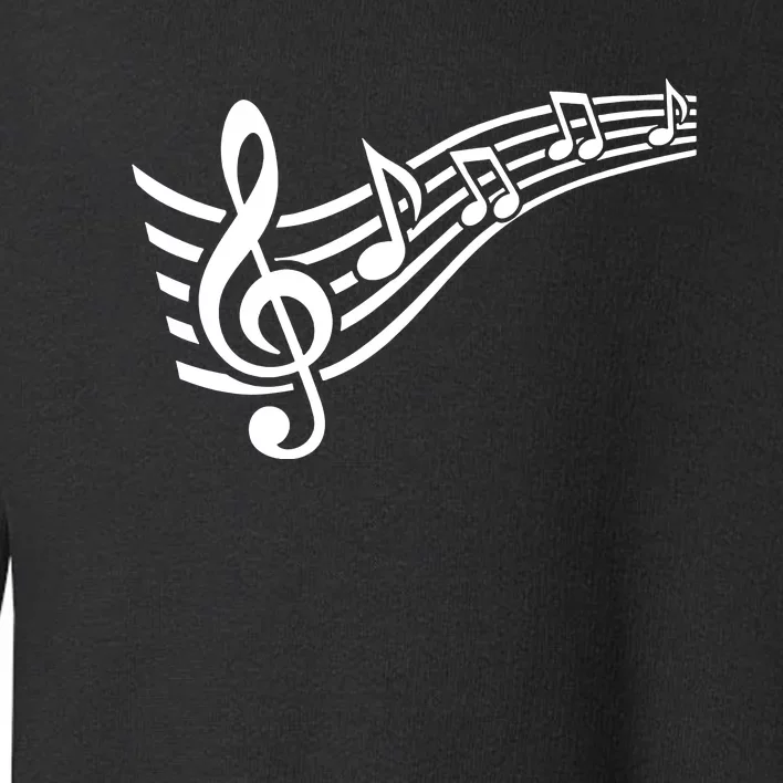 Music Notes Clef Toddler Sweatshirt