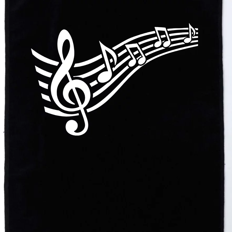 Music Notes Clef Platinum Collection Golf Towel