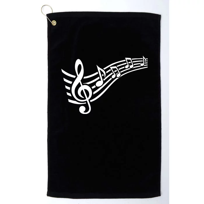 Music Notes Clef Platinum Collection Golf Towel