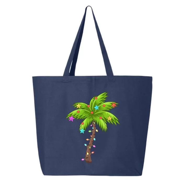 Merry Nautical Christmas Palm Tree Deck The Palms Design Gift 25L Jumbo Tote