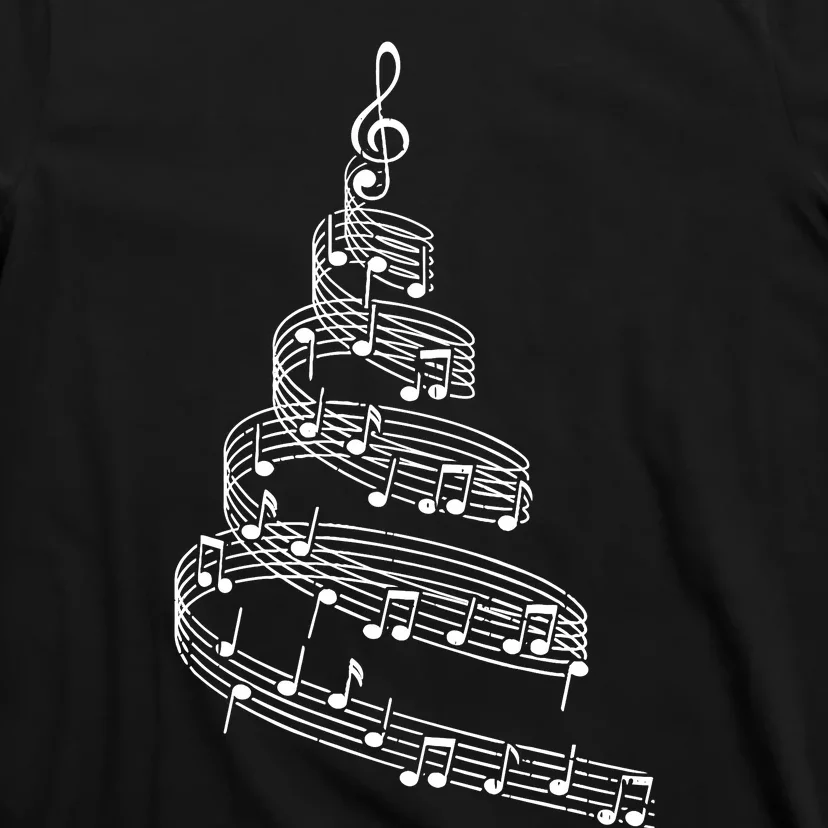 Music Note Christmas Tree Xmas Pajama Musician T-Shirt