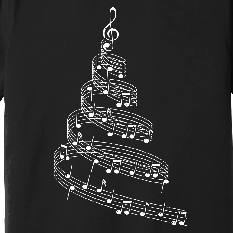 Music Note Christmas Tree Xmas Pajama Musician Premium T-Shirt